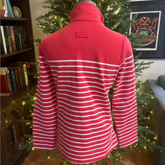 JOULES Saunton Classic Funnel Neck Sweatshirt US SZ 6 Striped - Picture 7 of 10